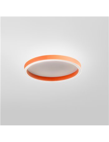 Aela plafoniera led piccola arancio bruciato 30W+6W 1800-1900lm
