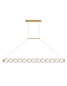 Lampada a sospensione Amulet oro LED 2