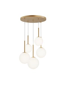 Lampada a sospensione Basic form oro E14