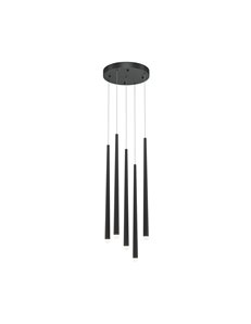Lampada a sospensione Cascade nero LED 2