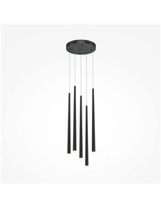 Lampada a sospensione Cascade nero LED