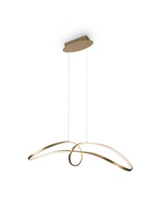 Lampada a sospensione Curve oro LED 2