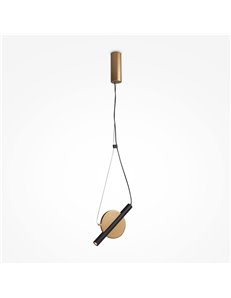 Lampada a sospensione Enigma ottone LED