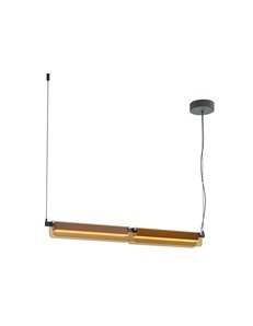 Lampada a sospensione Flat nero LED