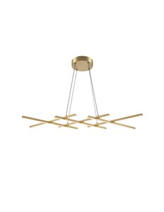 Lampada a sospensione Halo ottone LED