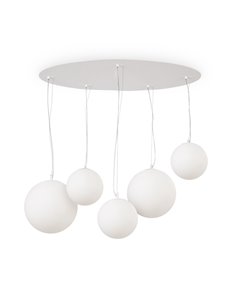 Lampada a sospensione Basic form bianco E27 2