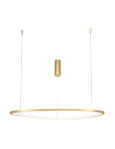 Lampada a sospensione Glint ottone LED 2