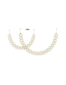 Lampada a sospensione Golden Cage oro LED 2