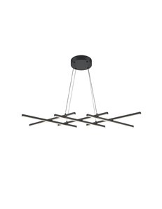 Lampada a sospensione Halo nero LED 2