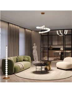 Lampada a sospensione Amulet oro LED