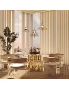 Lampada a sospensione Bangkok nero LED