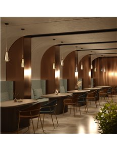 Lampada a sospensione Duality nero E27