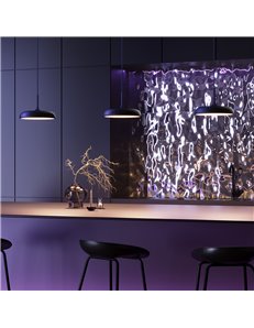 Lampada a sospensione Gerhard nero LED 2