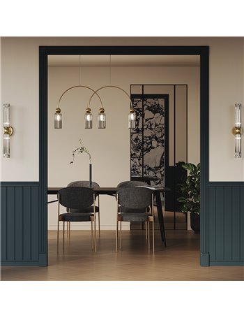 Lampada a sospensione Antic oro E14