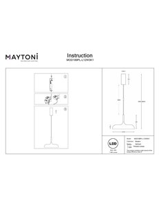 Lampada a sospensione Gerhard bianco LED 2