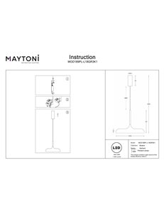 Lampada a sospensione Gerhard grigio LED 2