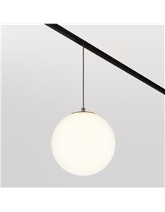 Lampada a sospensione a binario Luna nero - 2