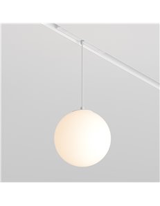 Lampada a sospensione a binario Luna bianco - 2