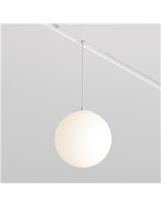 Lampada a sospensione a binario Luna bianco - 2