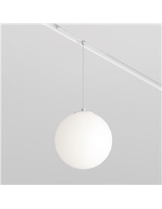 Lampada a sospensione a binario Luna bianco - 2