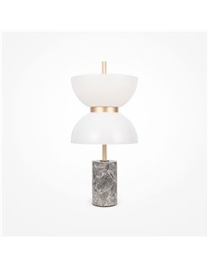 Lampada da tavolo Kyoto oro e grigio LED Maytoni