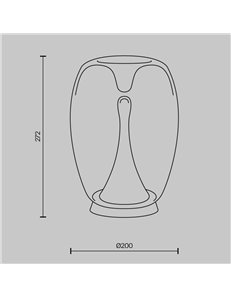 Lampada da tavolo Splash oro LED Maytoni 2