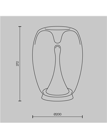 Lampada da tavolo Splash oro LED Maytoni