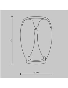 Lampada da tavolo Splash oro LED Maytoni 2