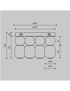 Lampada da soffitto Drop cromo LED Maytoni 2