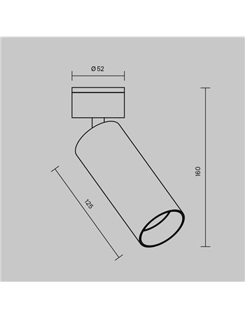 Lampada da soffitto FOCUS LED ottone LED Technical