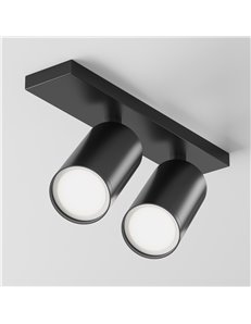 Lampada da soffitto FOCUS S nero GU10 Technical