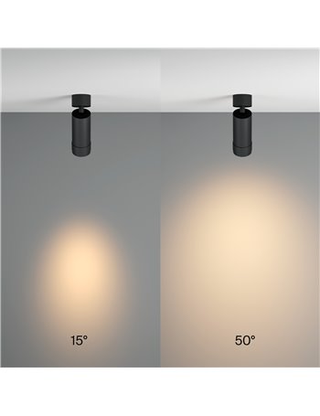 Lampada da soffitto Focus Zoom nero LED Technical
