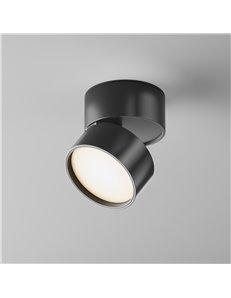 Lampada da soffitto Onda nero LED Technical 2