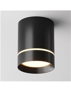 Lampada da soffitto Orlo nero LED Technical