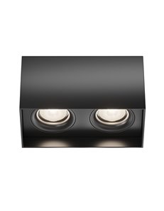 Lampada da soffitto Slim nero GU10 Technical