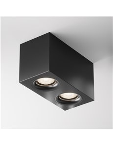 Lampada da soffitto Slim nero GU10 Technical