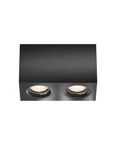 Lampada da soffitto Slim nero GU10 Technical 2