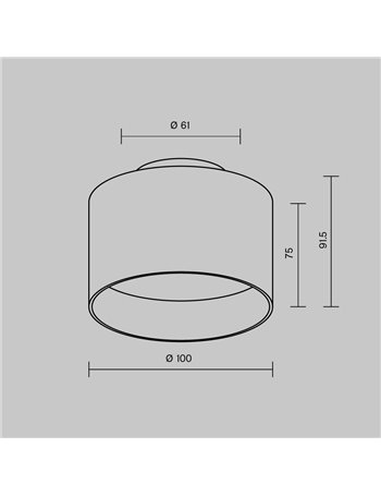 Lampada da soffitto Planet bianco LED Technical