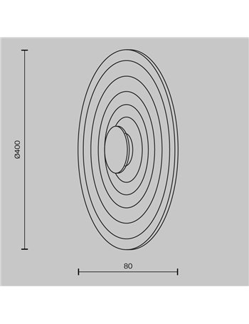Applique lampada da parete Nami bianco LED Maytoni