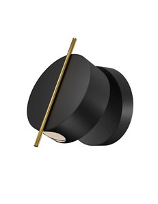 Applique lampada da parete Nuance nero e ottone LED Maytoni