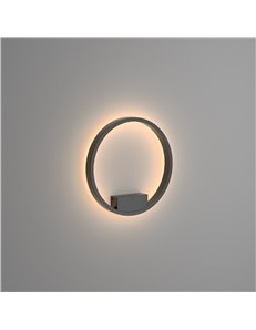 Applique lampada da parete Rim nero LED Maytoni 2