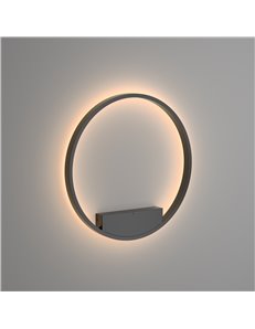 Applique lampada da parete Rim nero LED Maytoni 2