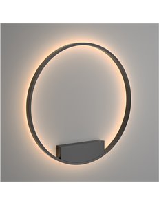 Applique lampada da parete Rim nero LED Maytoni 2