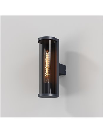 Applique da giardino Conf grafite E27 Outdoor