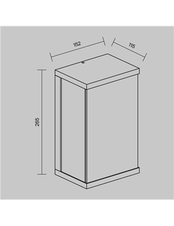 Applique da giardino Baker Street nero LED Outdoor