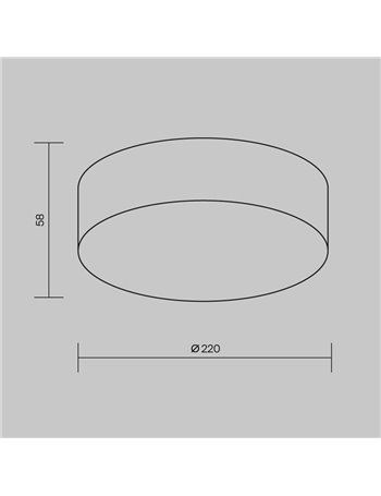 Lampada da soffitto Zon IP bianco LED Outdoor