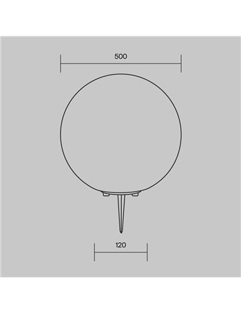 Paletto giardino Erda bianco E27 Outdoor