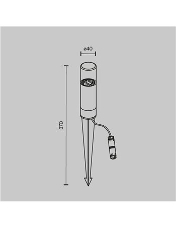 Paletto giardino Glide grafite G9 Outdoor