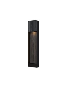 Paletto giardino Porte black wood LED Outdoor