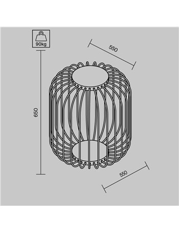 Paletto giardino Wisp grafite LED Outdoor